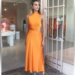 Bec + Bridge Seraphine Cut Out Midi Dress | orange